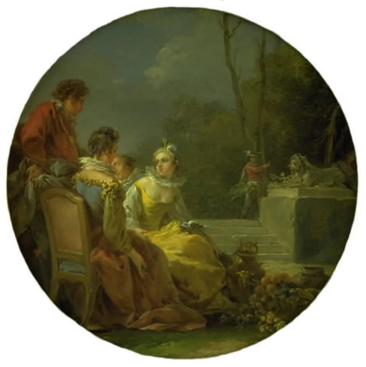 Hallè Noël - Figure in un parco, Statens Museum for Kunst
